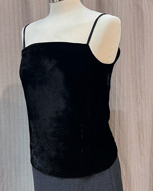 Mani Spaghetti Top in Velluto Taglia 44