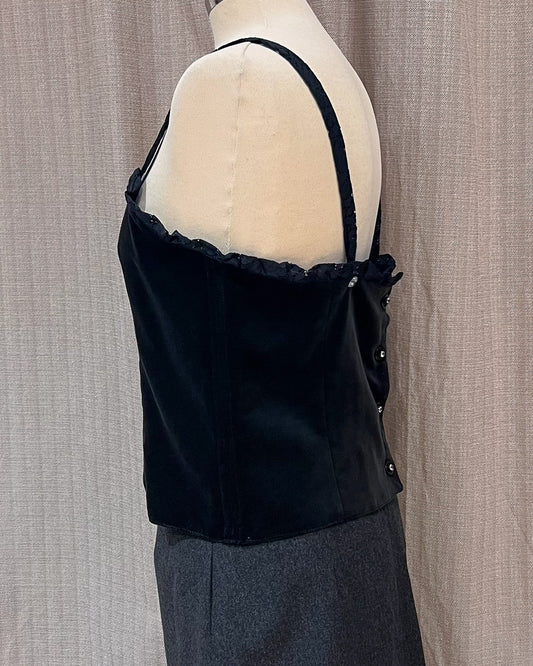 Top Vintage in Velluto Taglia L