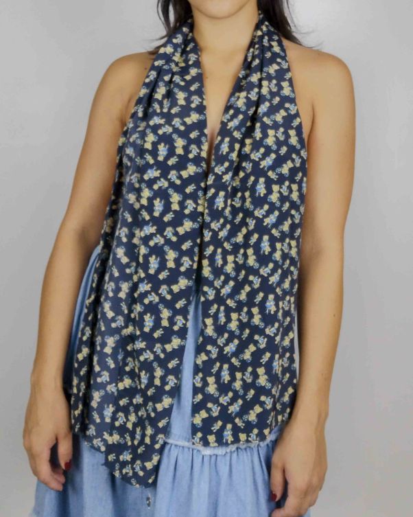 Foulard Vintage Stretto con Orsetti