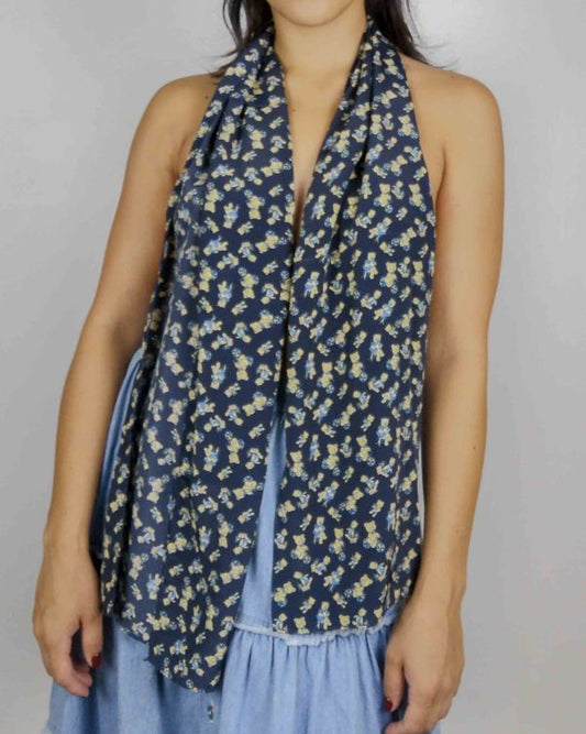Foulard Vintage Stretto con Orsetti