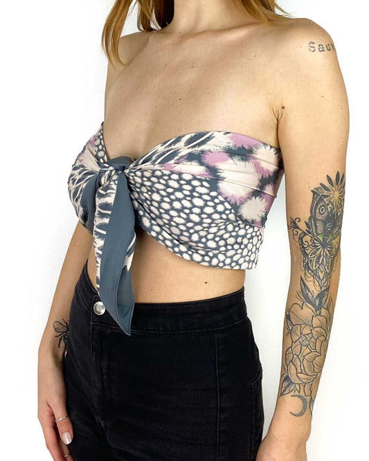 Foulard Grigio con Fantasia