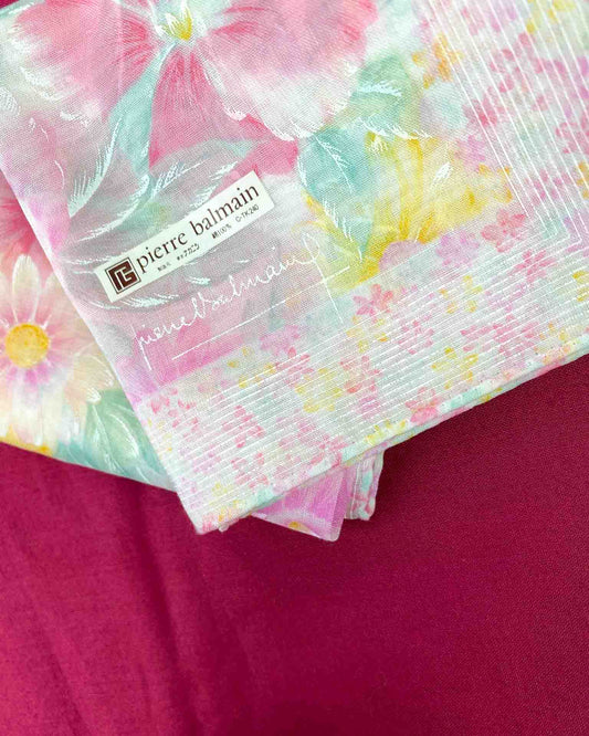 Pierre Balmain Mini Foulard con Fiori