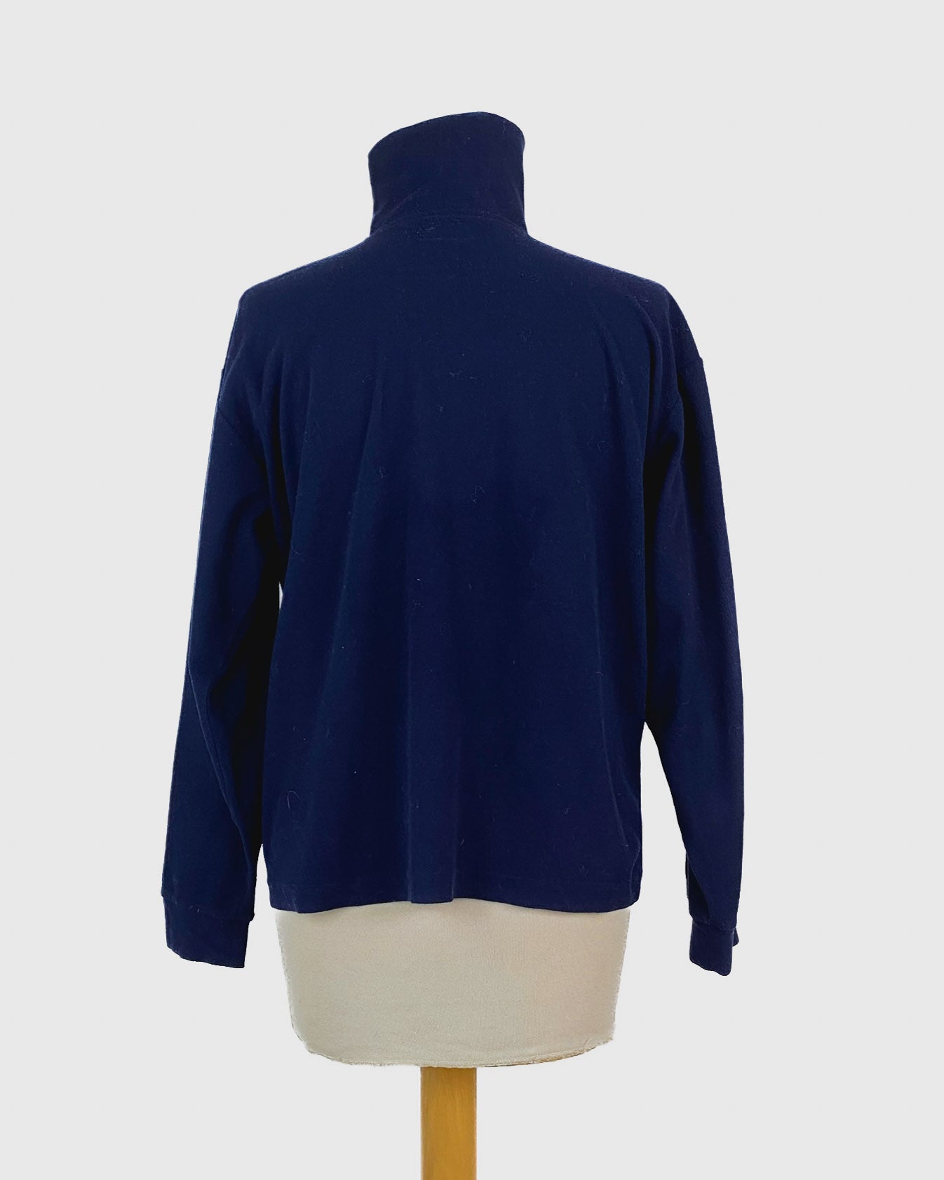 Invicta Felpa in Pile Blu con Collo Alto Taglia S