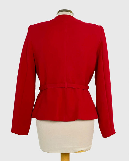 Emporio Armani Blazer Rosso con Cinturino Taglia S
