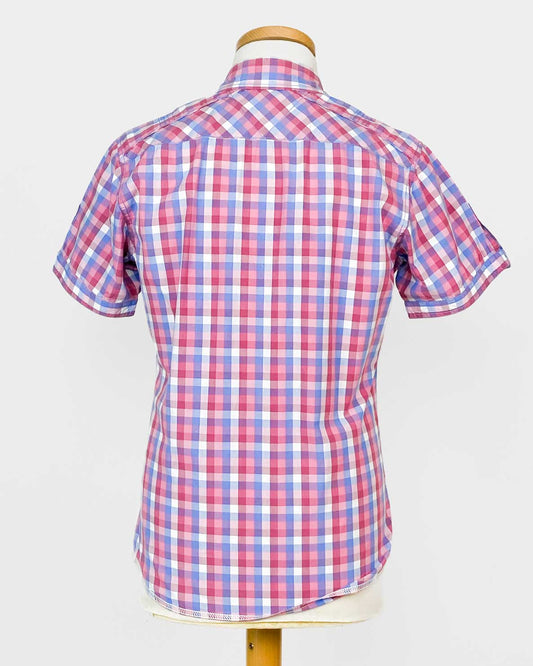 Hilfiger Denim Camicia Manica Corta a Quadri Taglia M
