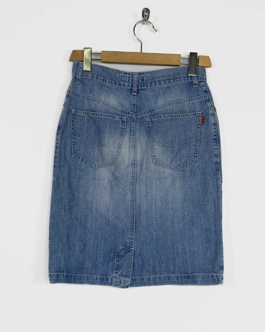 Gonna Vintage Denim in Stone Wash Taglia 44
