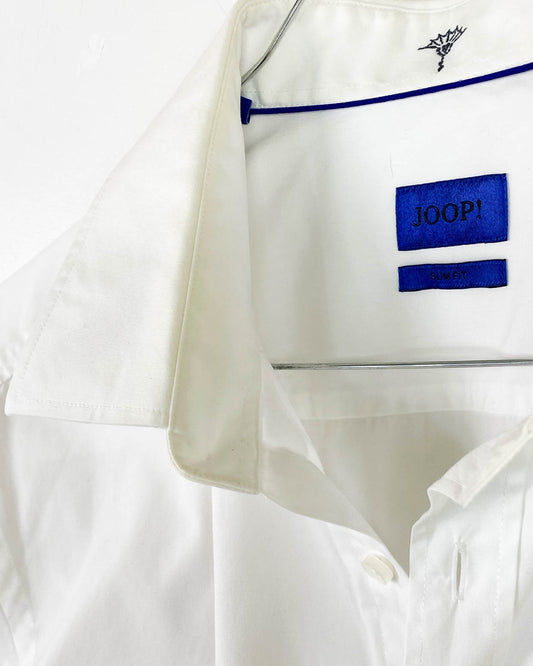 Camicia Bianca Slim Fit Taglia L