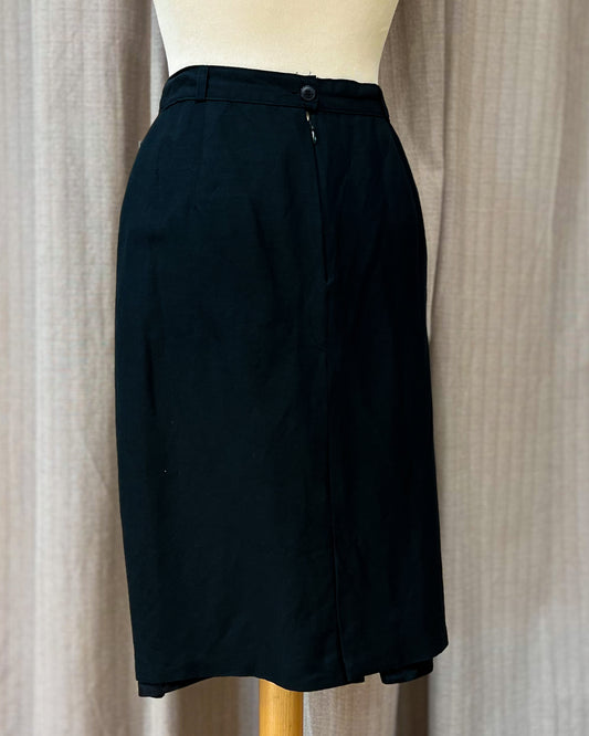 Gonna Nera in Lino Taglia 42