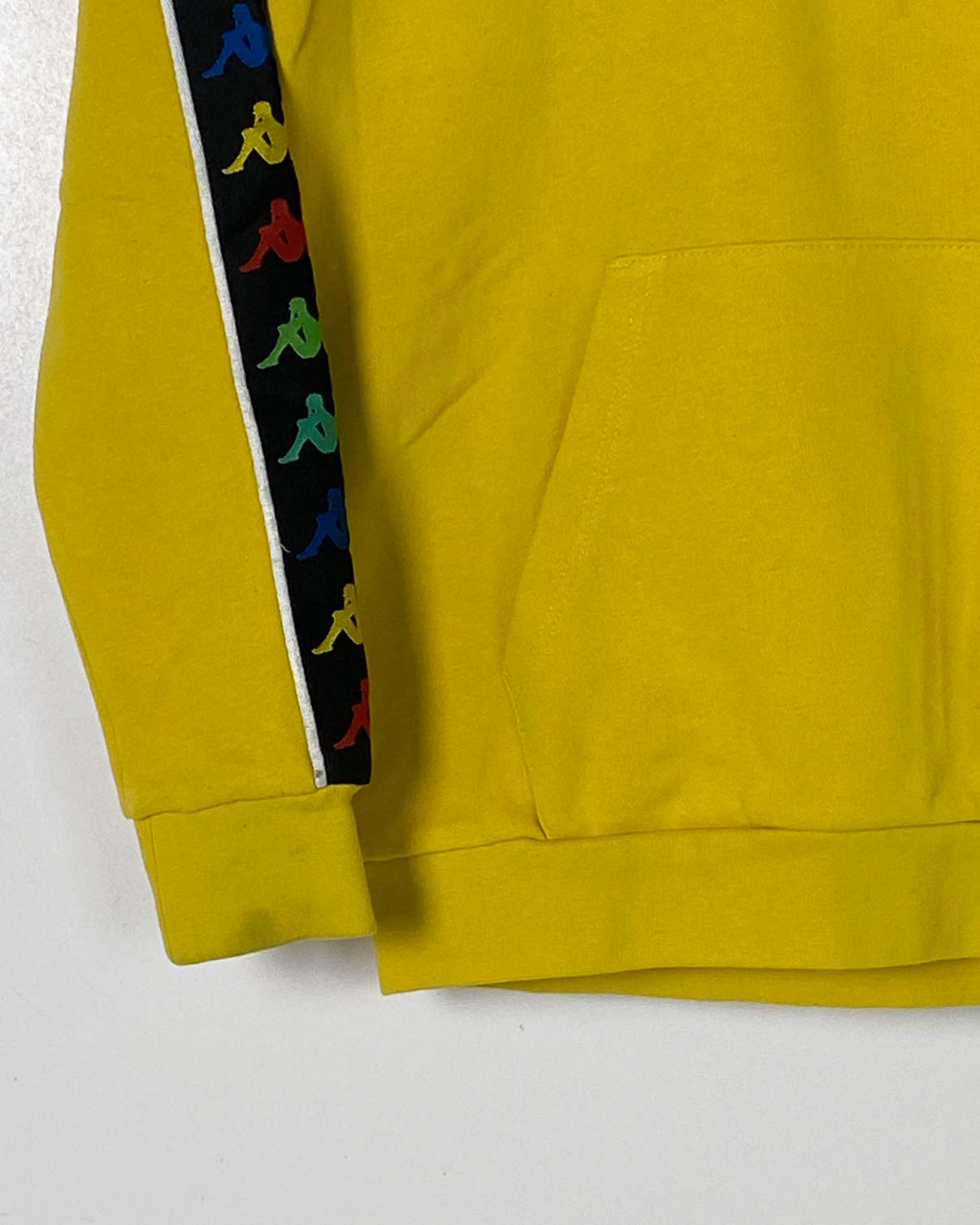 Kappa Felpa Gialla Logo Multicolor Size XS