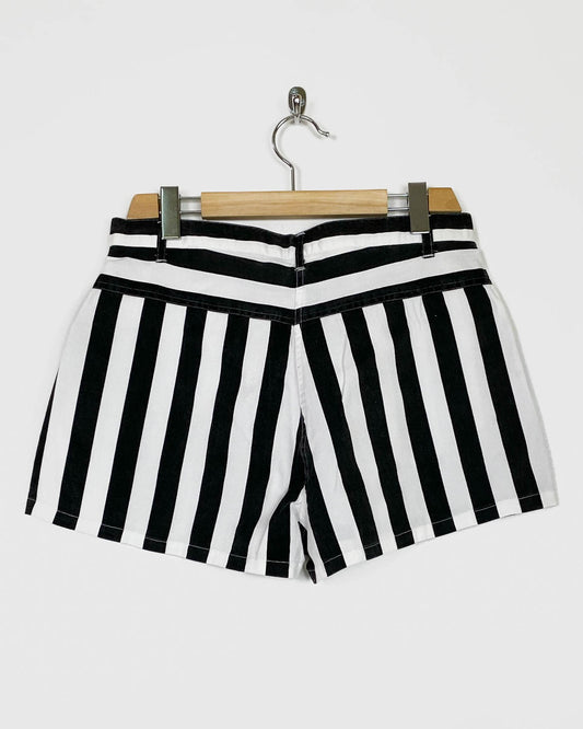 Shorts a Righe Taglia 50