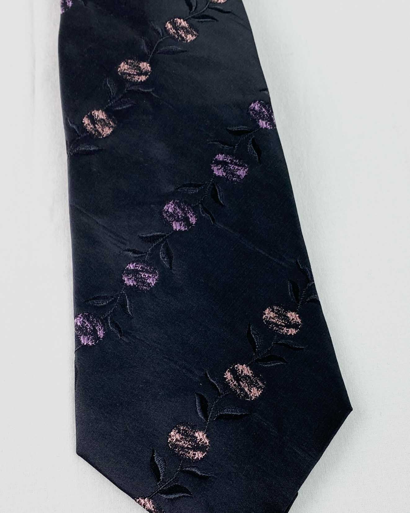 Mac Ty Cravatta Ricamo Fiori