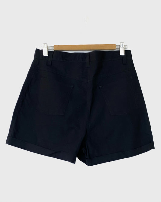 Shorts Nero in Cotone Taglia 46