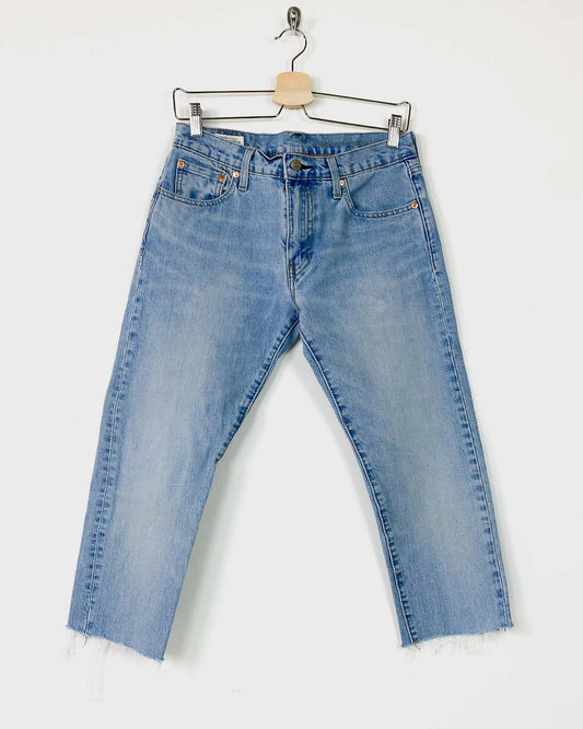 Levis 512 Crop Jeans in Light Tone Taglia 44