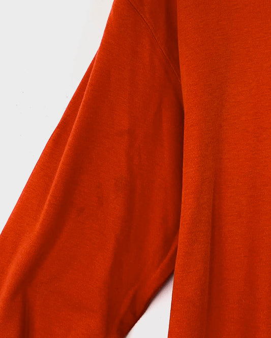 Fila Felpa Arancione Quarter Zip Taglia L