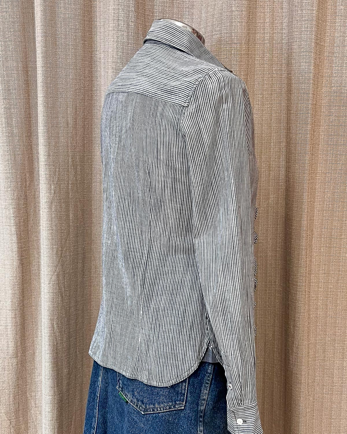 Tommy Hilfiger Camicia Fitted con Balze Taglia XS