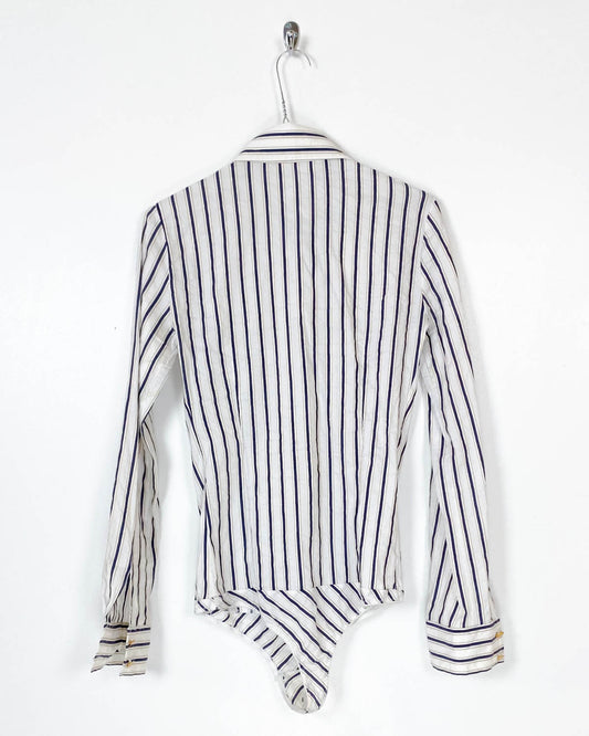 Pinko Camicia Body con Bottoni Gioiello Taglia 40