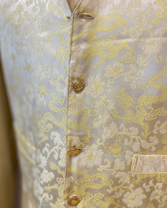 Gilet Vintage con Ricami Taglia L