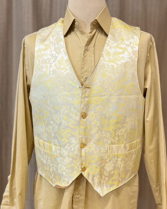 Gilet Vintage con Ricami Taglia L