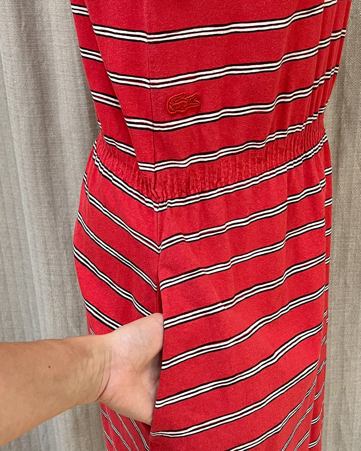 Lacoste - Vestito Lungo In Misto Cotone Taglia M