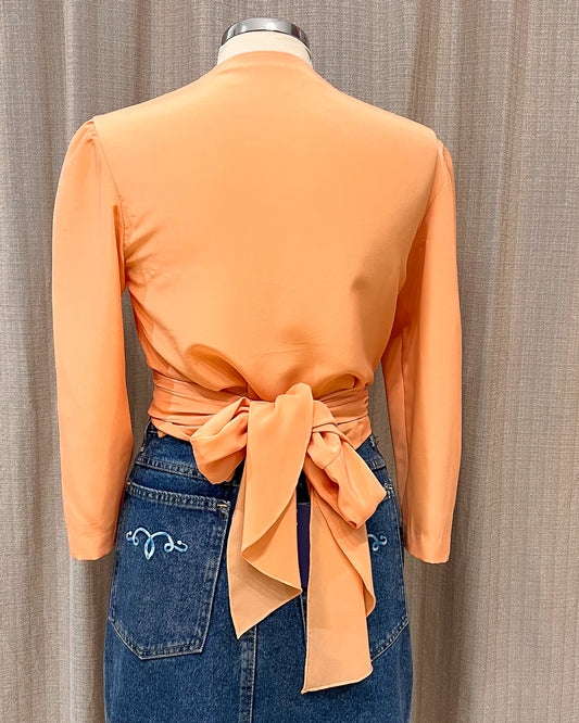 Blusa Rosa Ad Intreccio Taglia XL