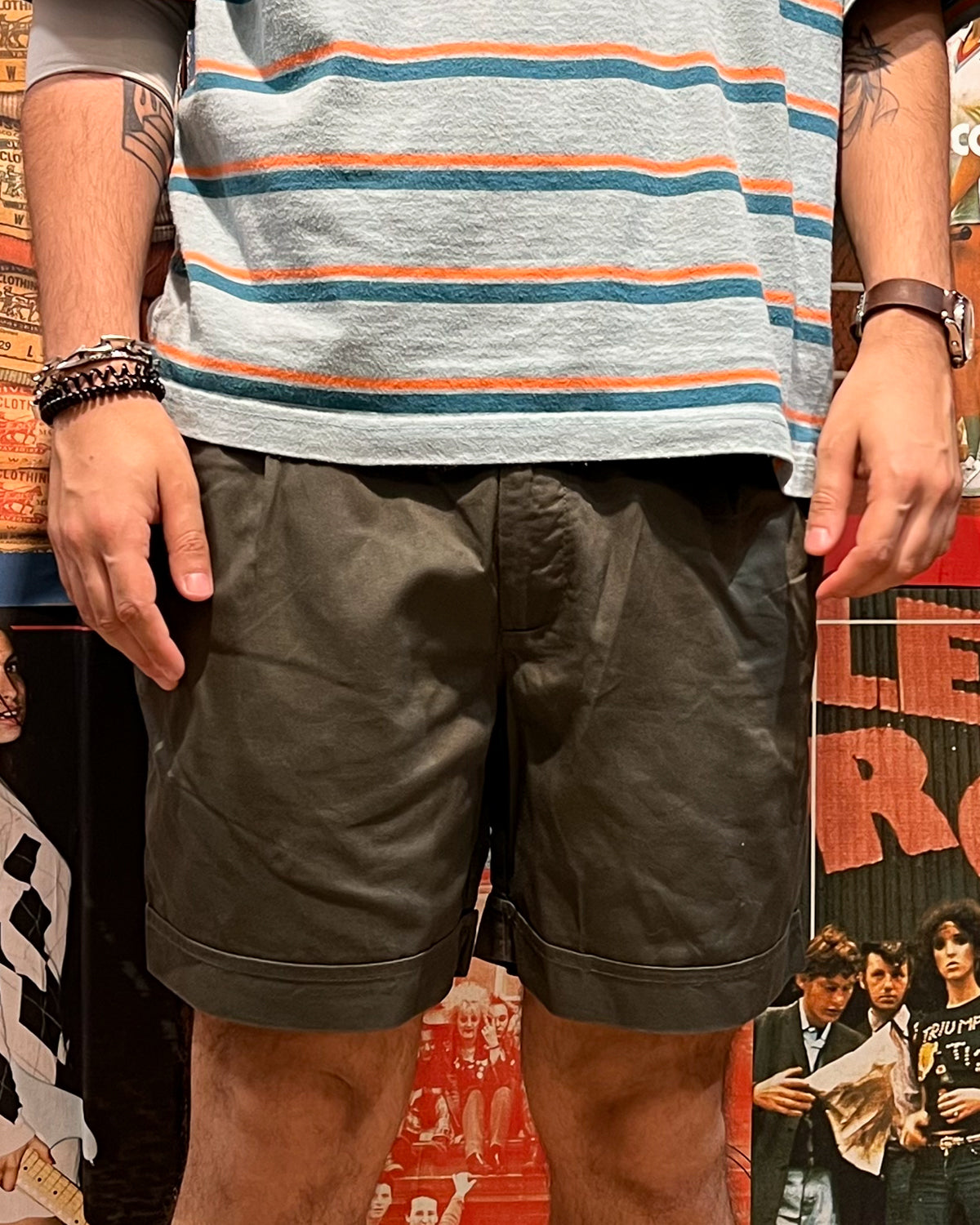 Shorts Vintage Con Pinces Taglia L/XL