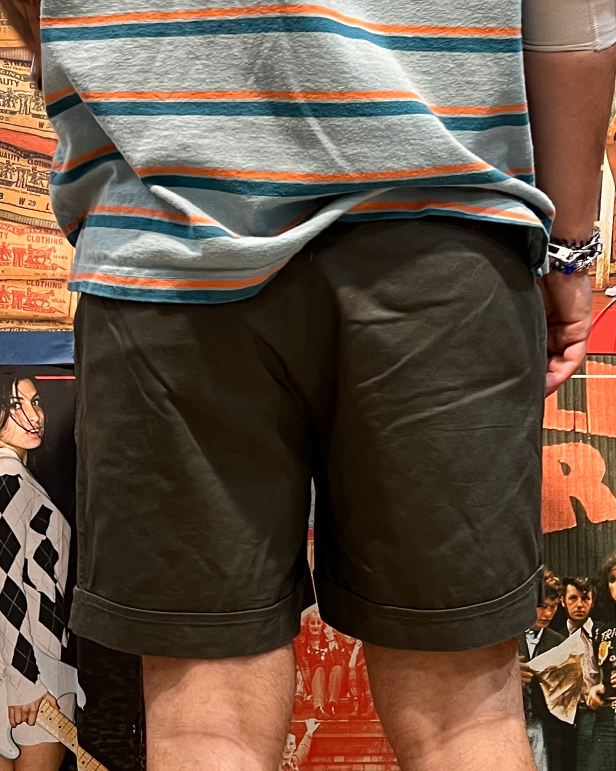 Shorts Vintage Con Pinces Taglia L/XL