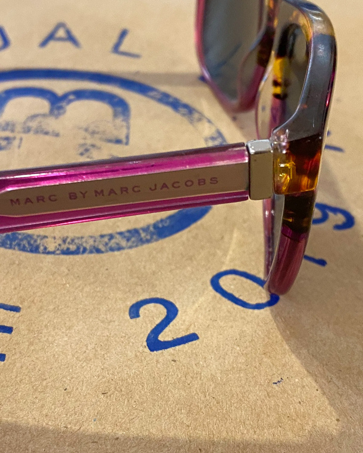Marc Jacobs Occhiali Rosa Tartarugati