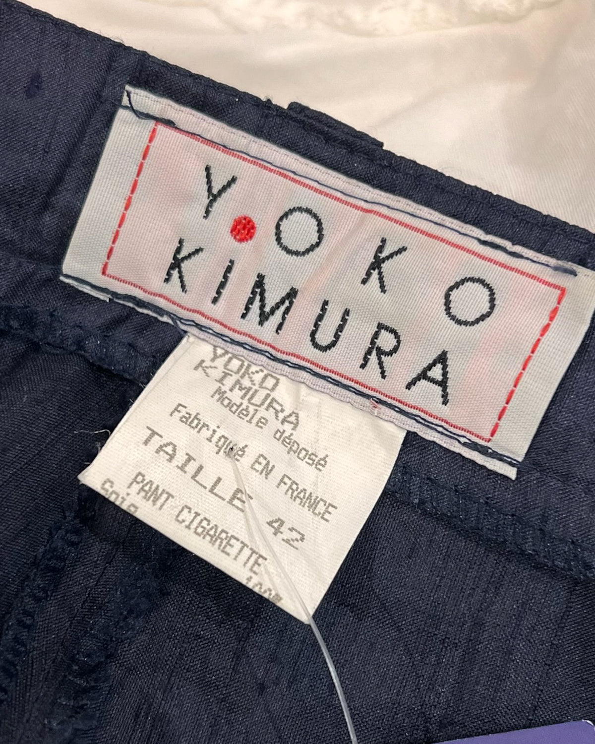 Pantalone Sartoriale in Seta Taglia M