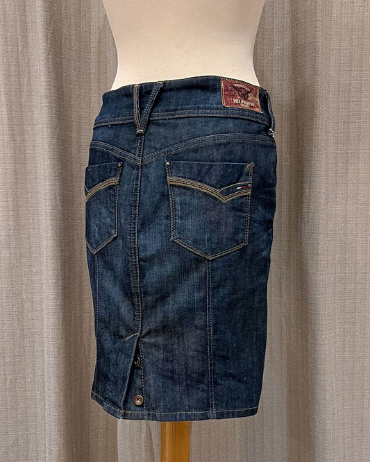 Gonna In Denim Con Bottoni - L