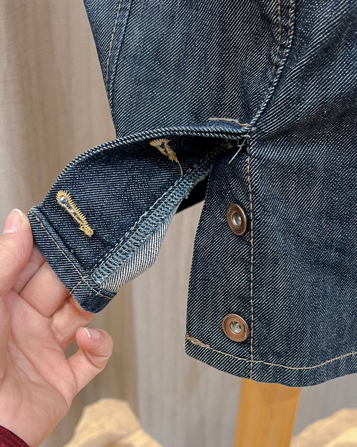 Gonna In Denim Con Bottoni - L