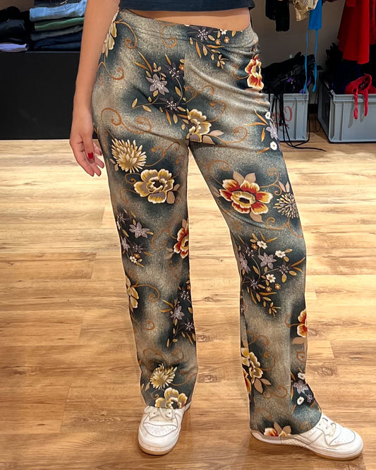 Pantalone A Fantasia Elasticizzato - M