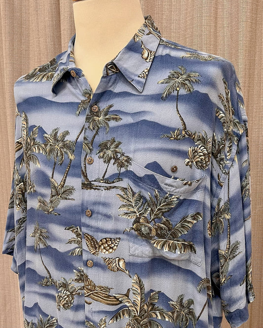 Camicia Oversize Palme - 2XL