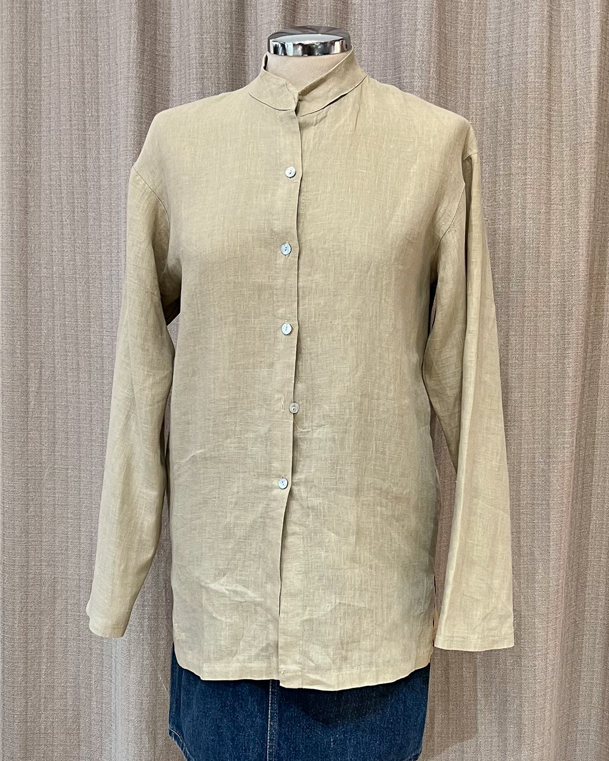 Camicia In Lino Basic S