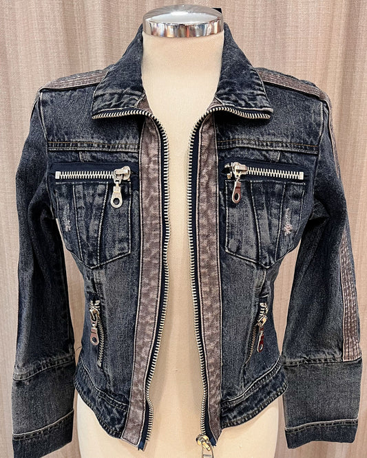 Giacca In Denim Y2K Crop - S