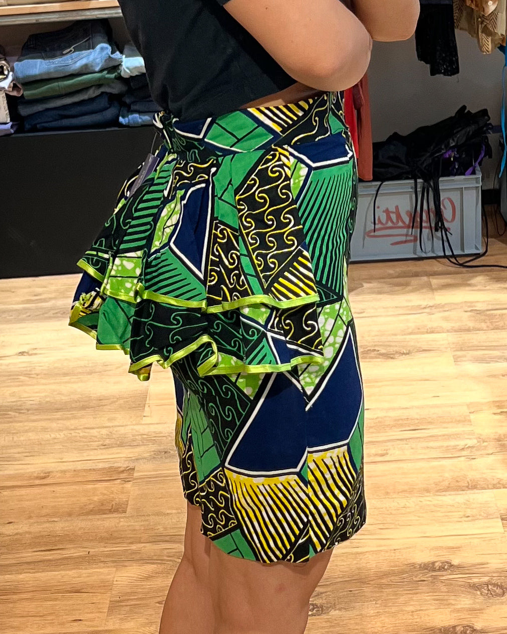 Gonna Etnica Con Balze Vintage - S