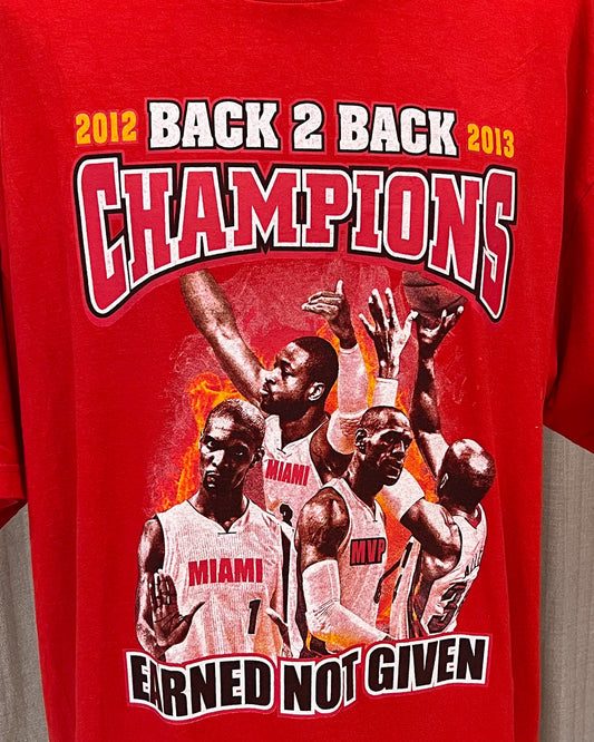 Miami Heat - Tshirt Grafica Vintage - L