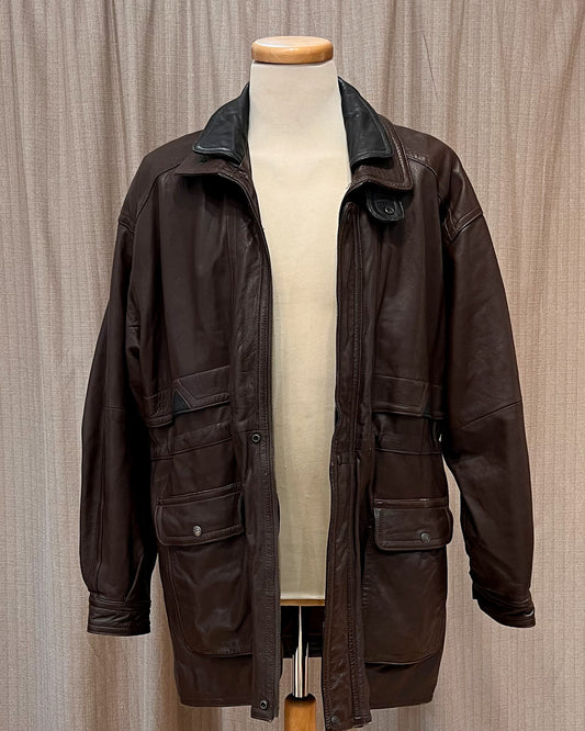 Bomber In Pelle Vintage - XL