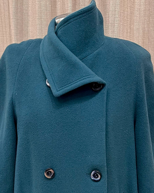 Cappotto In Pura Lana Vintage - M