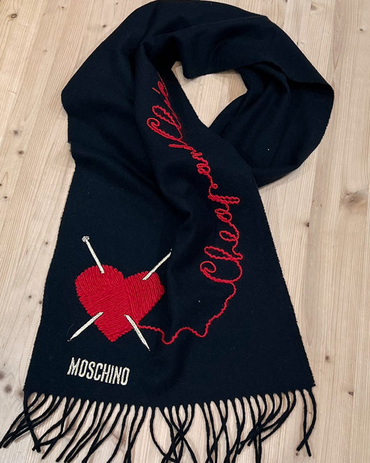 Moschino Sciarpa Con Ricamo U