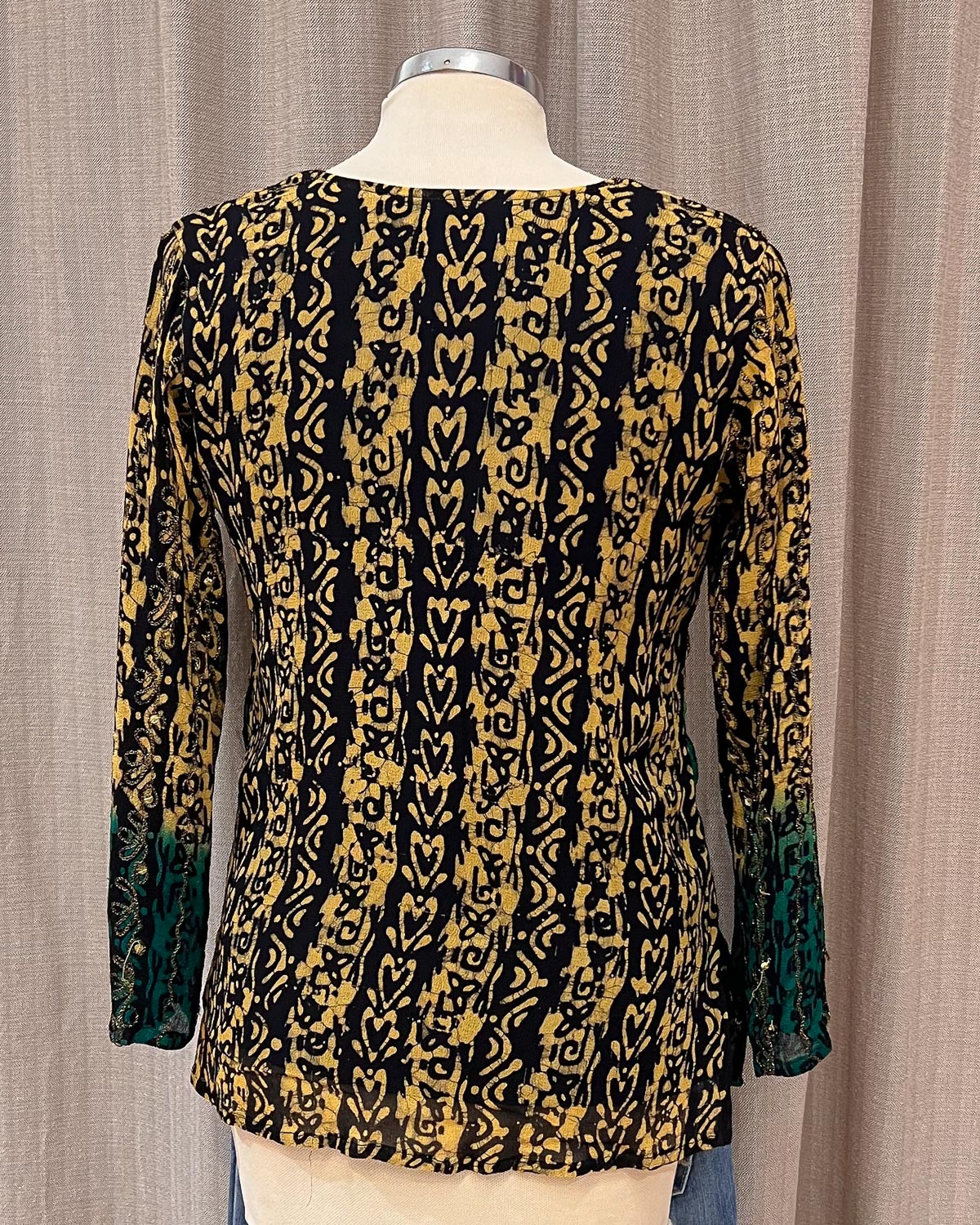 Blusa Vintage A Fantasia Etnica - M
