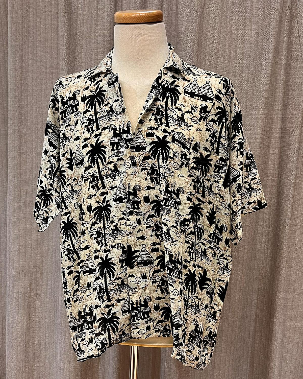 Camicia A Fantasia Etnica - XL