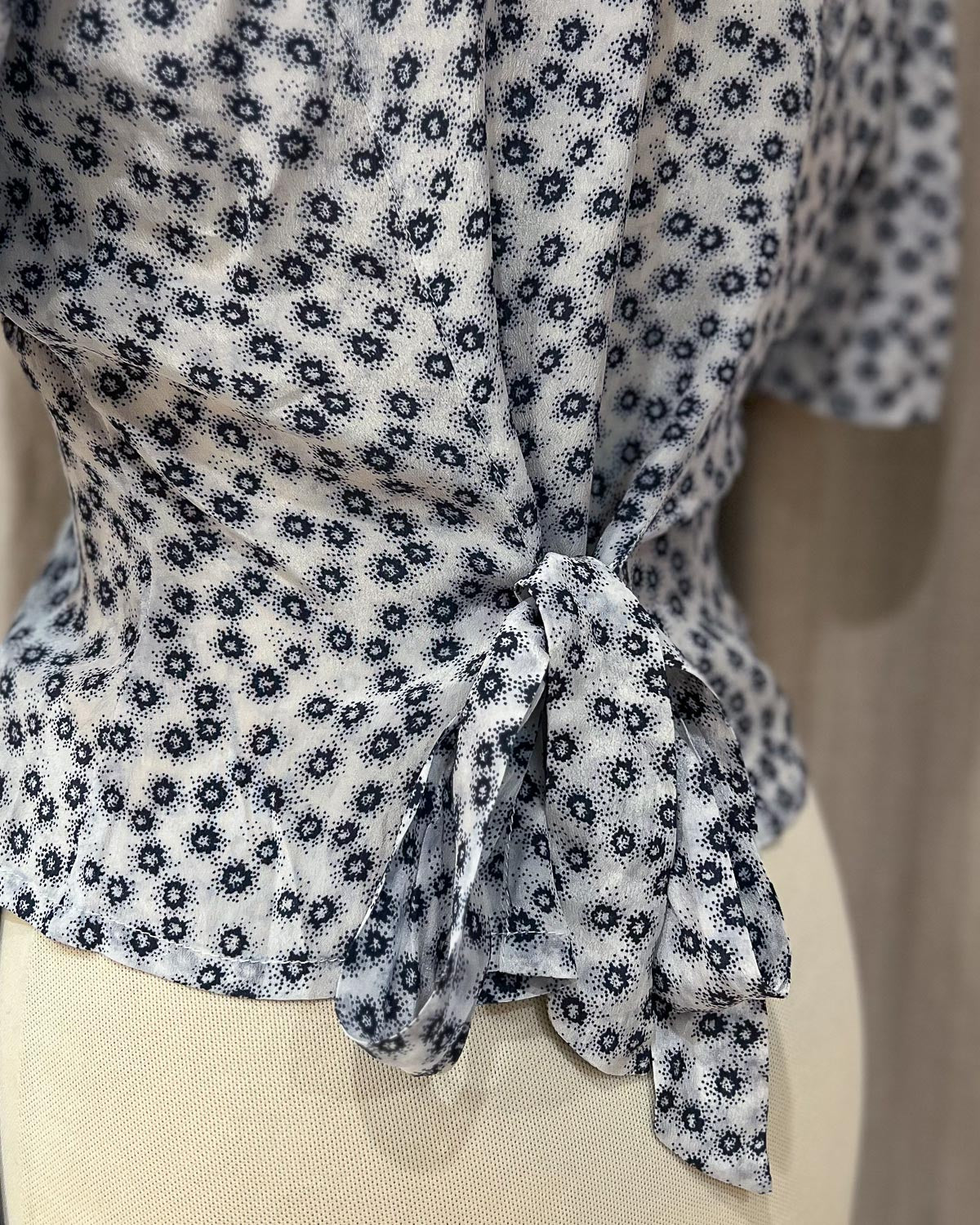 Camicia Crop A Fantasia - S