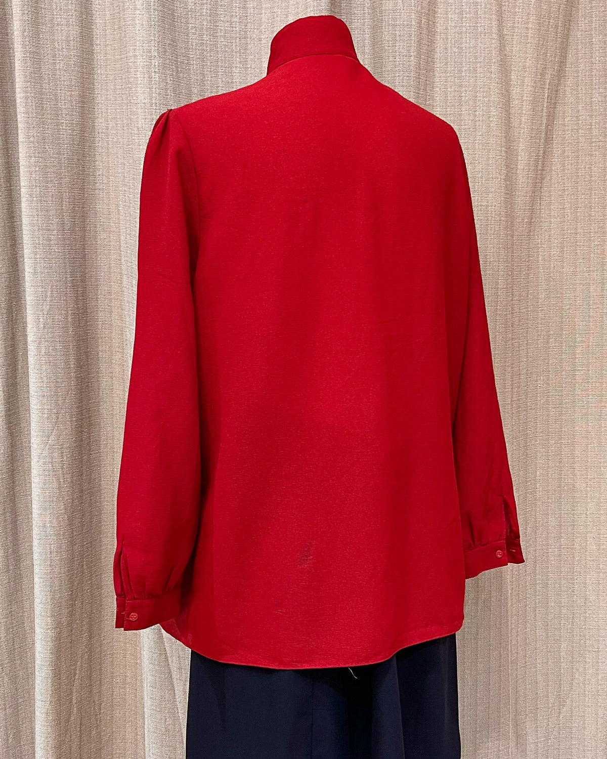 Blusa Con Cravattino monocolore - L