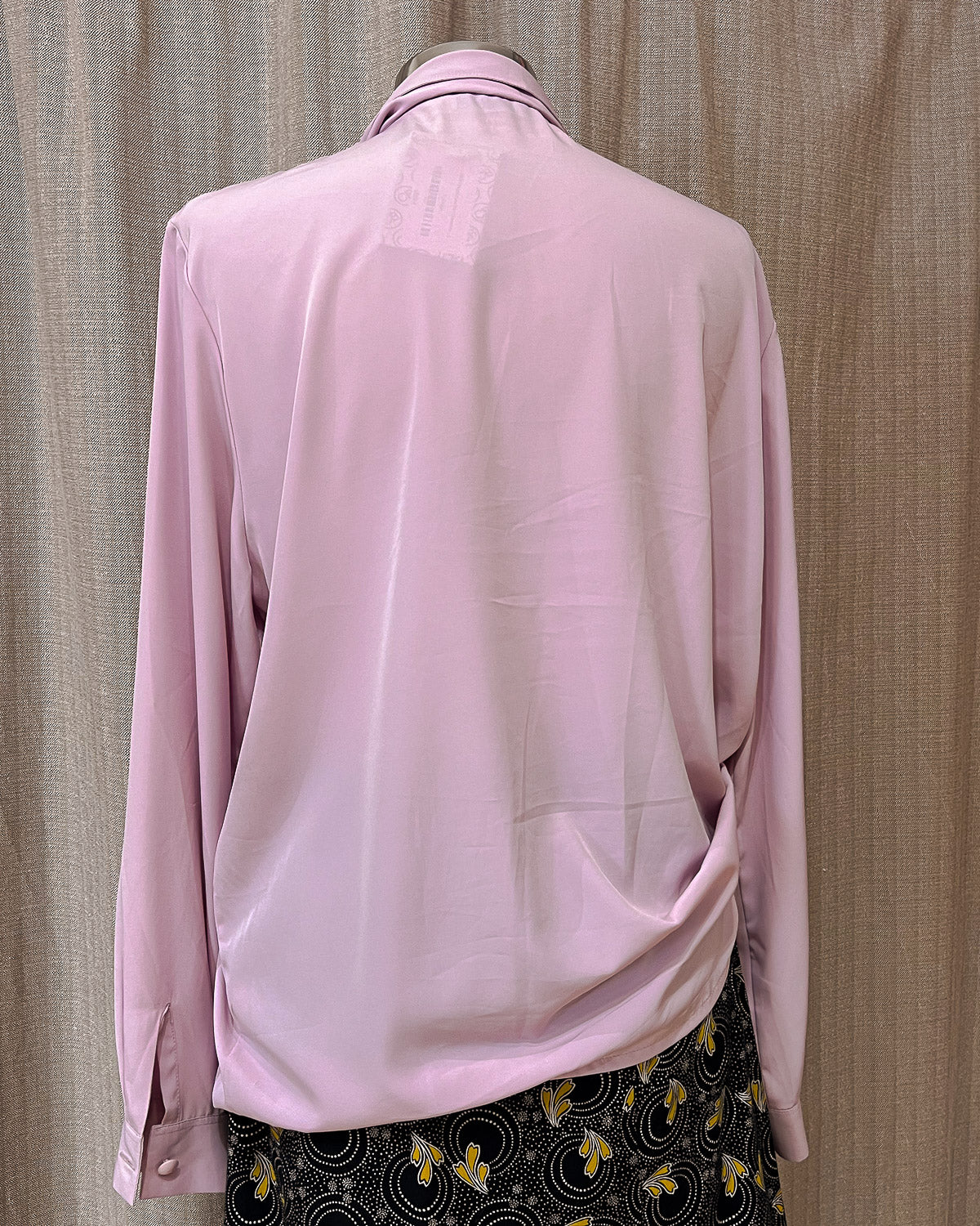 Blusa Monocolore Con Cravattino - L