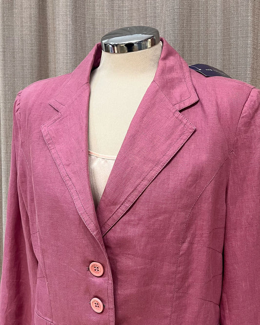Blazer In Lino Made in Italy Oversize - L