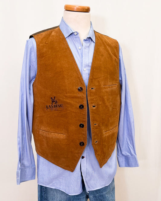 Quicksilver - Gilet In Pelle Con Ricamo - L