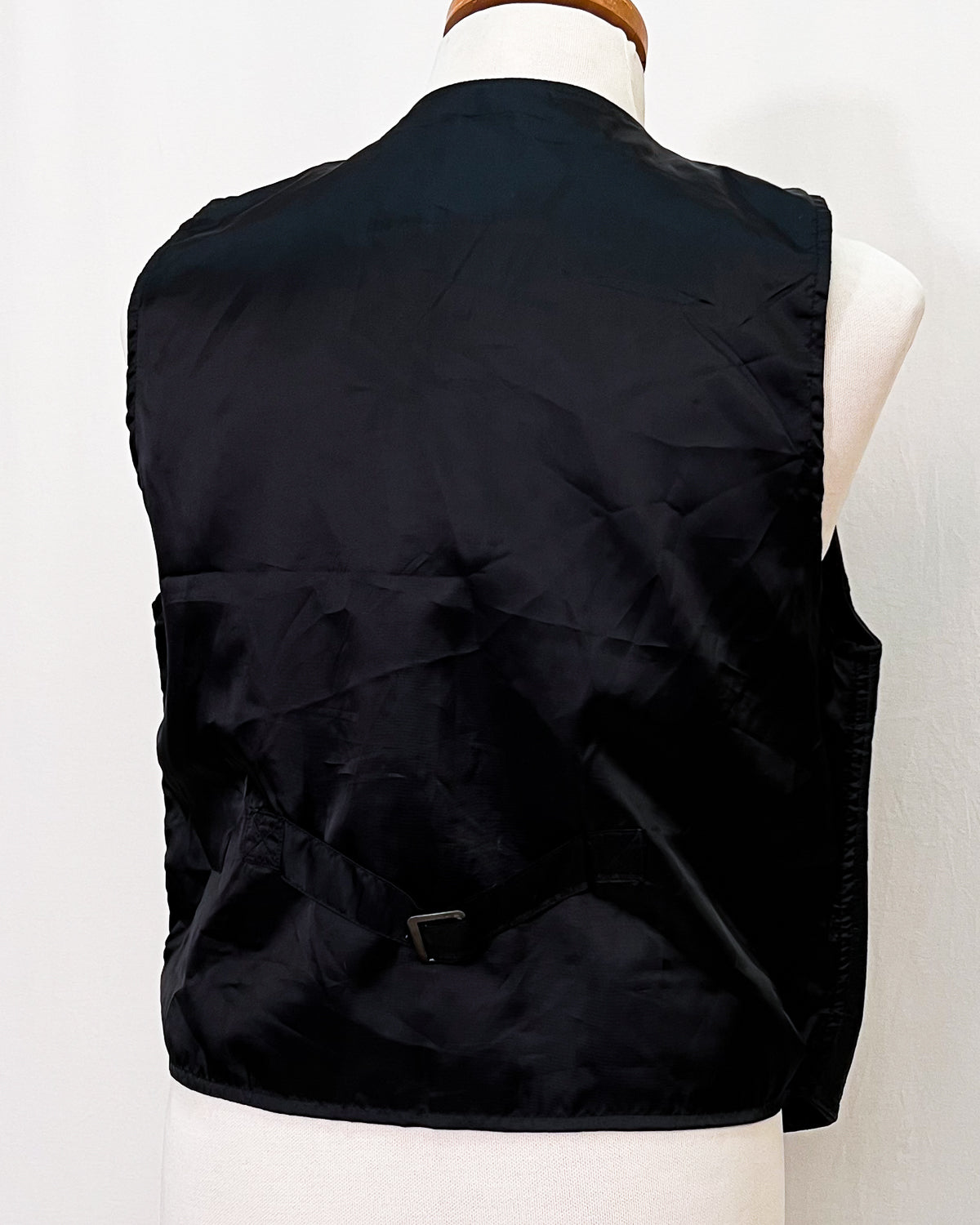 Gilet Vintage In Pelle Lavorata - M