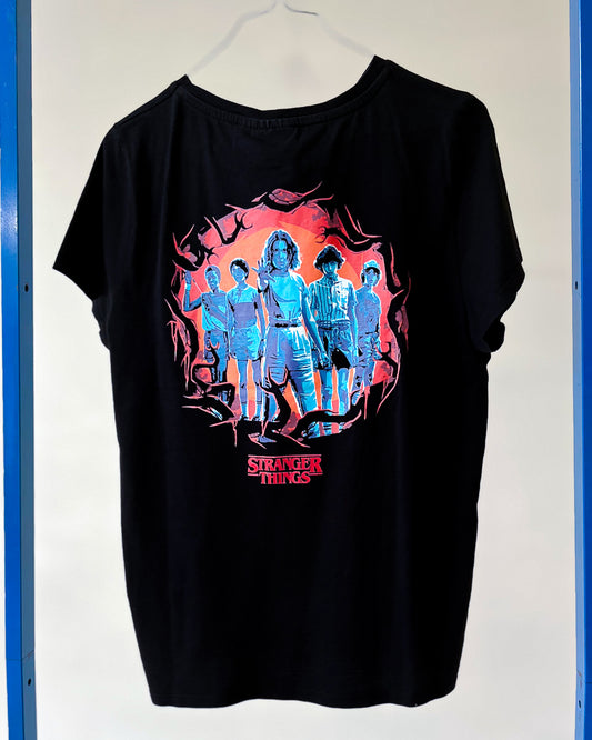 Tshirt Stranger Things Logo Ricamato - M