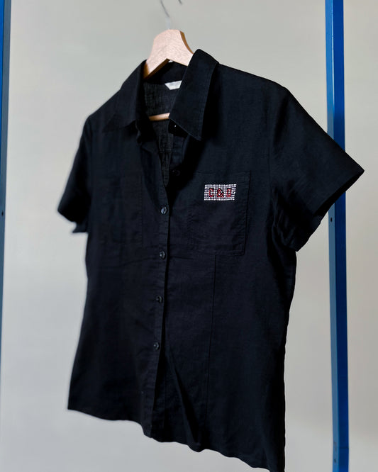 Camicia In Misto Lino Vintage - M