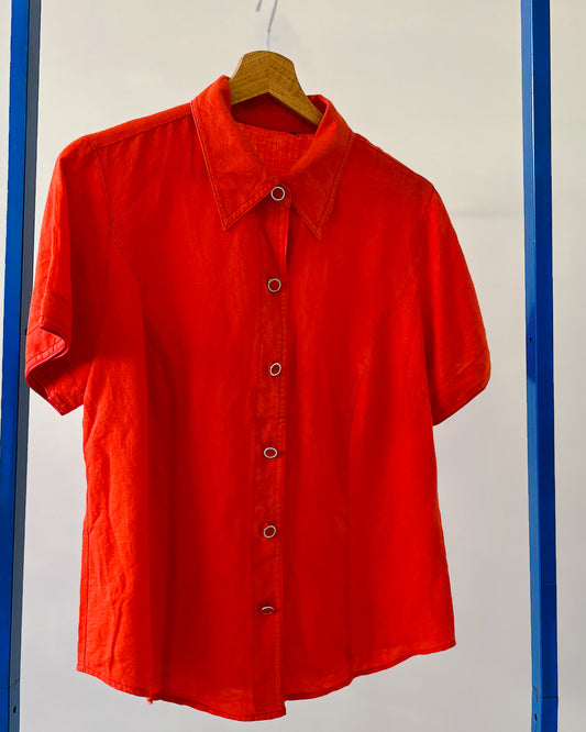 Camicia In Misto Lino Vintage - M